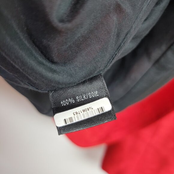 Lafayette 148 Womens Red 100% Silk Professional Blazer Jacket Sz 8 Luxury Career - Picture 10 of 12
